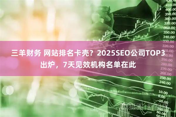 三羊财务 网站排名卡壳？2025SEO公司TOP3出炉，7天见效机构名单在此